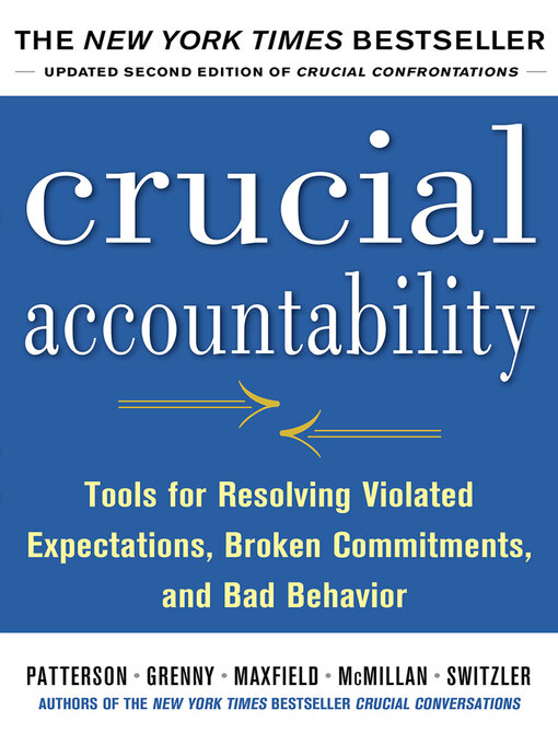 Title details for Crucial Accountability by Kerry Patterson - Wait list